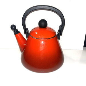 Le Creuset 1.6L Red Whistling Kettle All Cooking Surfaces including Induction